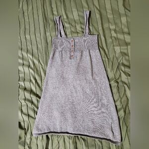 Gray Ribbed Volcom Mini Dress
